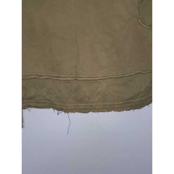 A Simply Irresistible Sweatshirt Hoodie Zip Front Raggedy Boho Olive Green L - Picture 12 of 13